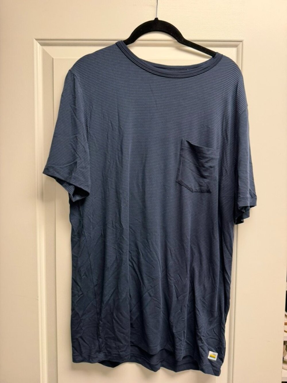 Vuori Blue Stripped Pocket T-Shirt